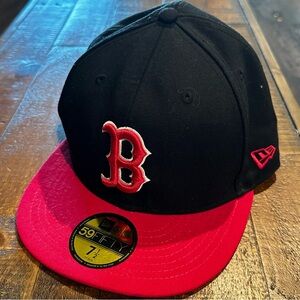 Boston Red Sox Pink and Black Hat